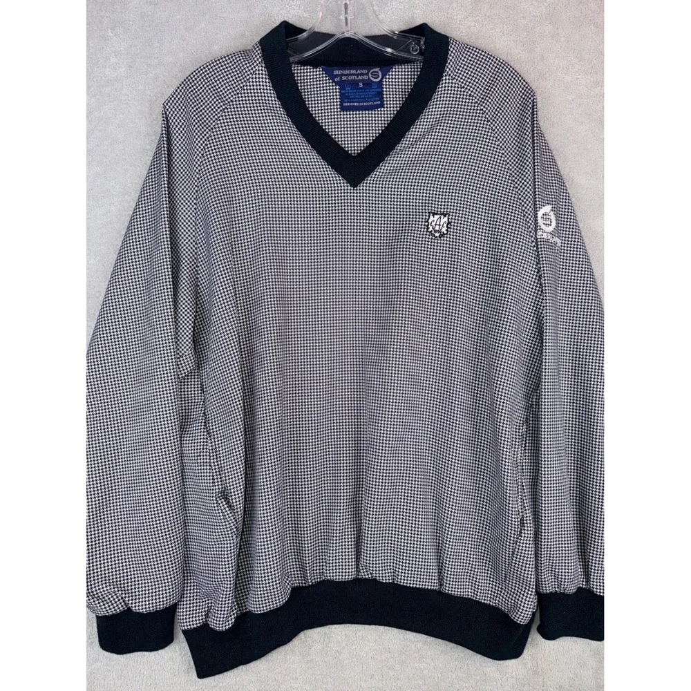 Sunderland of Scotland Men's Small Pullover‎ Augusta Country Club Houndstooth